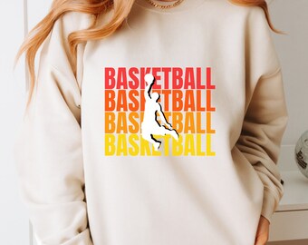 Basketball-Sweatshirt mit Rundhalsausschnitt | Spieltag-Sweatshirt, Sport Rundhalsausschnitt