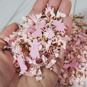 Decorazioni per feste con coriandoli di fate Decorazioni per il tavolo dei coriandoli del primo compleanno delle fate Decorazioni per il baby shower del giardino delle fate Decorazioni per la foresta incantata