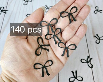 Black Bow Confetti Coquette Party Decoration Girly Birthday Confetti Table Decor She's Tying The Knot Party Decor Coquette Theme Bachelorett