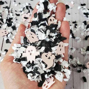 Halloween Ghost Confetti Party Decorations, Spooky Birthday Table Decor, Boo I&#39;m Two Birthday Decorations