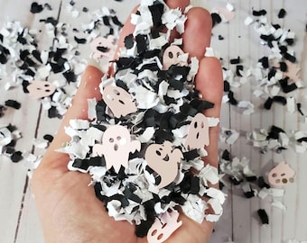 Halloween Ghost Confetti Party Decorations, Spooky Birthday Table Decor, Boo I'm Two Birthday Decorations