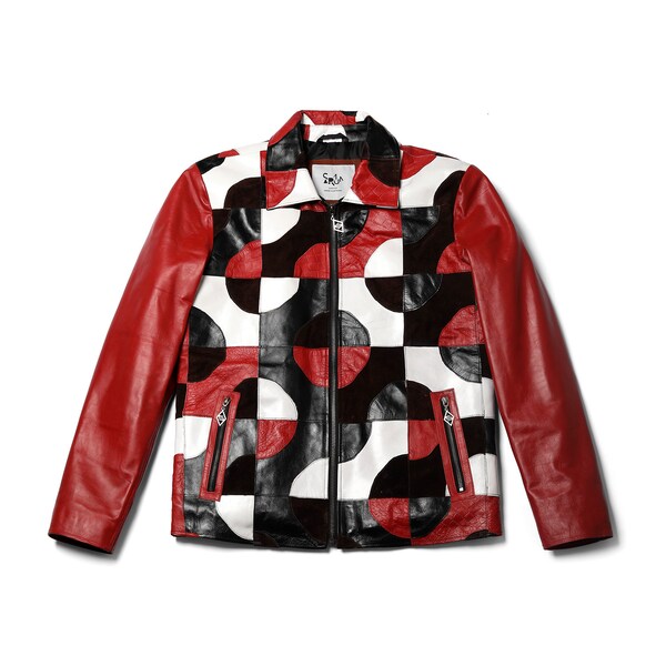 Men's Patchwork Hooded Jacket main image 0
