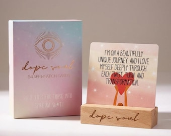 Affirmation Cards for Self Love & Confidence | Modern Spiritual Deck with Uplifting + Sweary Messages | Daily Inspiration Gift for Women