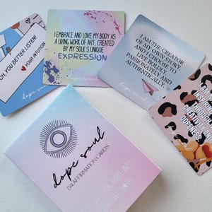 Dope Soul Sweary-bevestigingskaarten voor vrouwen, 54 unieke positieve en versterkende berichten voor spiritueel ingestelde, zelfliefde cadeauset voor haar