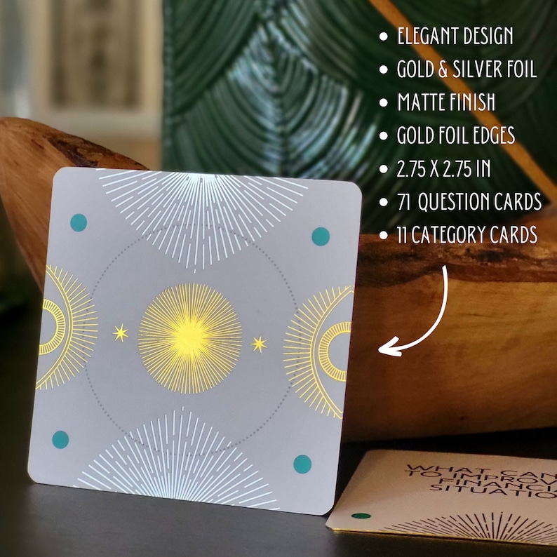 Tarots Lil Sidekick Spread Deck: 82 Gilded Question Ghana