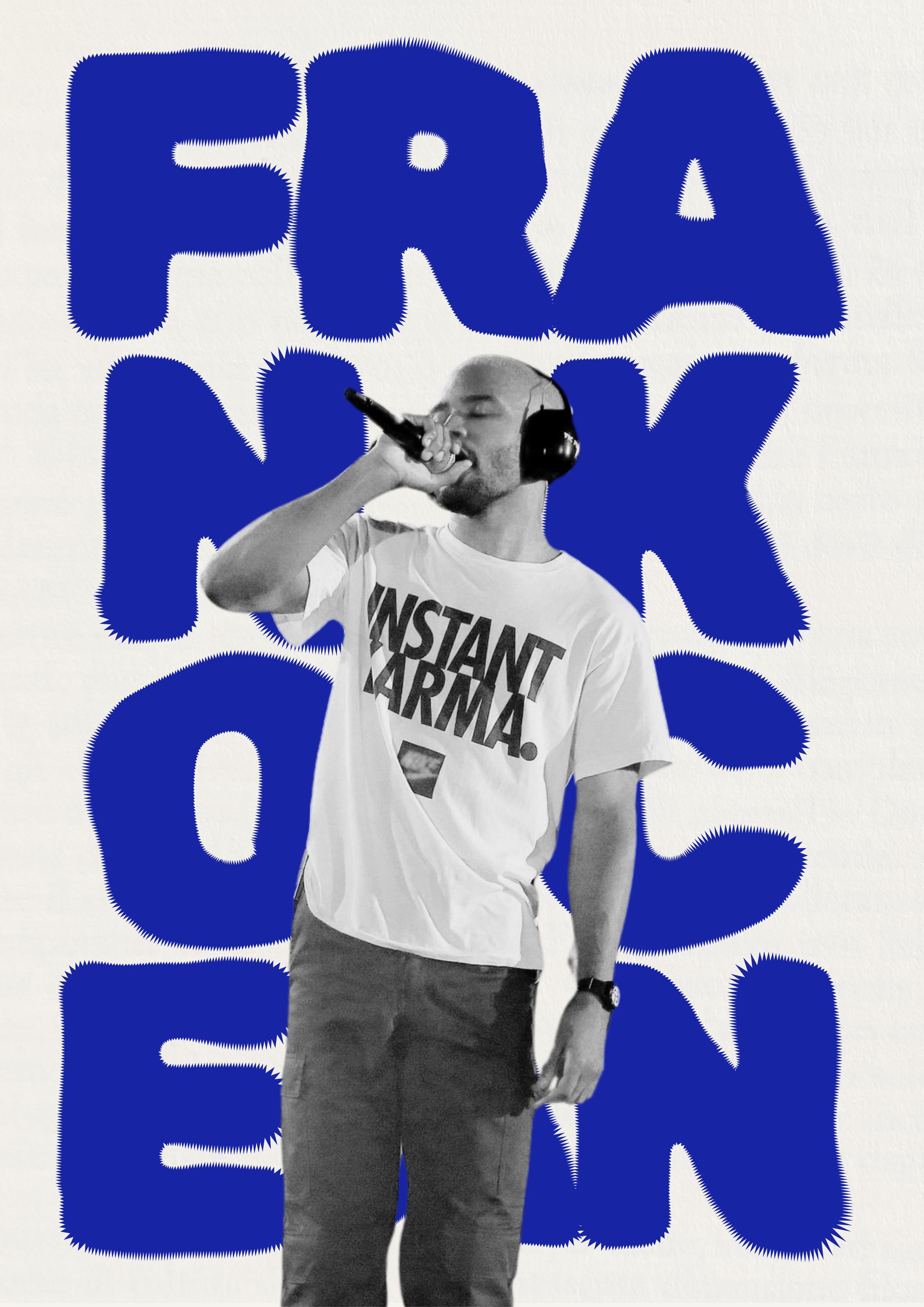 Frank Ocean Print | Bold Blue Rnb Wall Art | Instant Digital