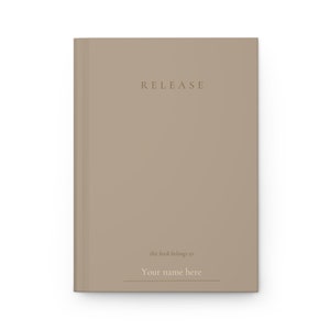 Carnet cartonné personnalisable Release