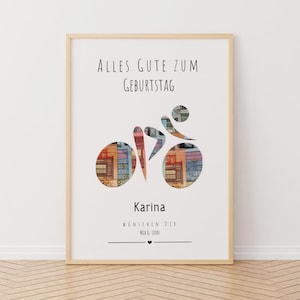 Personalisiertes Geldgeschenk zum Geburtstag | Hobby-Design | Perfekt ausgeschnitten mit A4 Bilderrahmen | Kreatives Geldgeschenk.