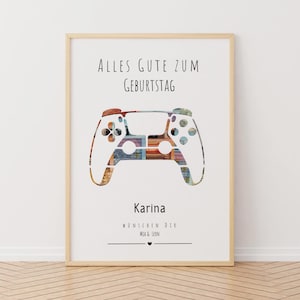 Personalisiertes Geldgeschenk zum Geburtstag | Hobby-Design | Perfekt ausgeschnitten mit A4 Bilderrahmen | Kreatives Geldgeschenk.