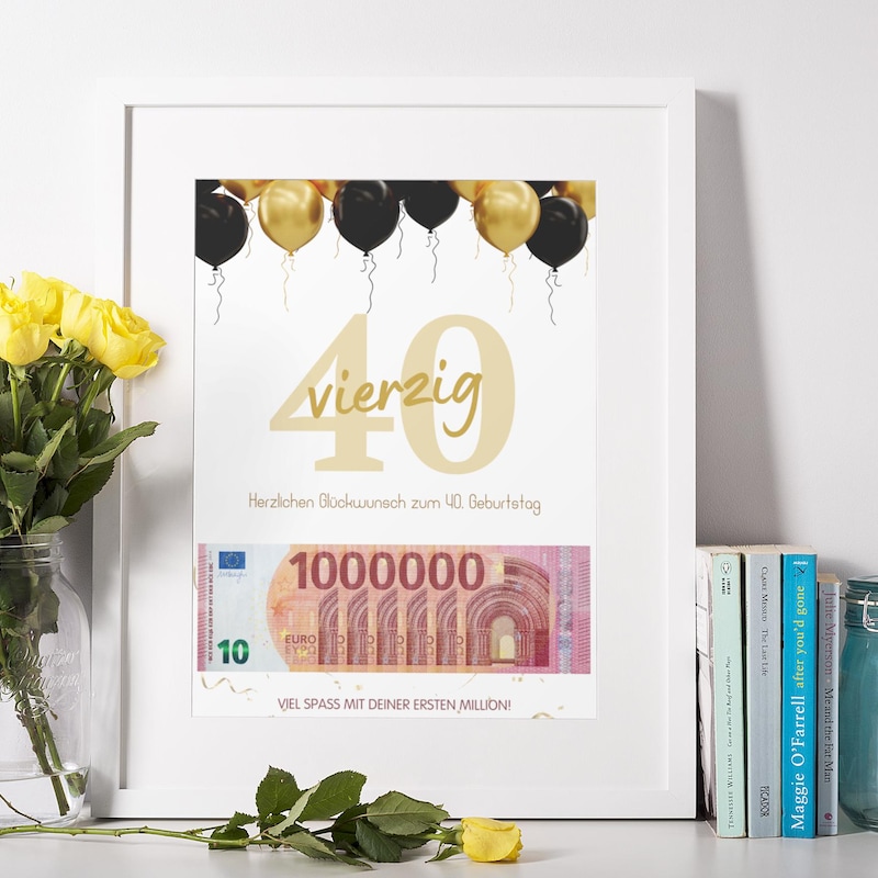 Geldgeschenk 40 geburtstag Etsy.de