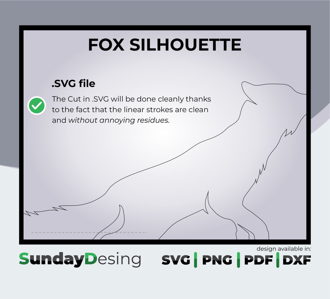 Fox Silhouette Designs, Png, Dxf, Pdf, Fox Clipart Cut Files - Etsy