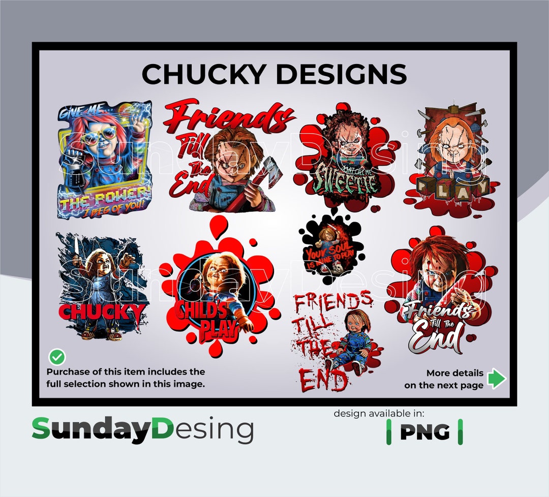 CHUCKY COLLECTION Png, Chucky Png Clipart Designs - Etsy Israel