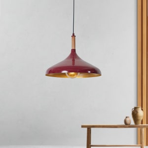 Luzarana Ufo Houten Koepelhanglamp Stijlvol Scandinavisch Design Eettafel Hanglicht - 35cm - Vintage en Modern Woonkamer Verlichting