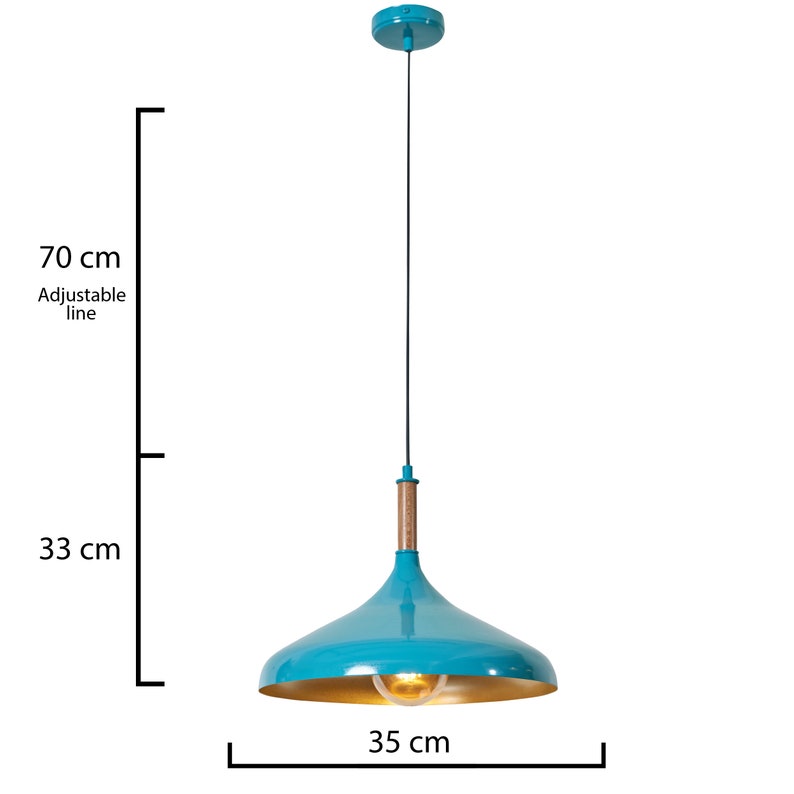 Luzarana Ufo Houten Koepelhanglamp Stijlvol Scandinavisch Design Eettafel Hanglicht 35 cm vintage et moderne Woonkamer Verlichting image 3