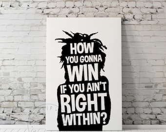 Rapper Portrait Poster Print Hip Hop Quote Rap Lyrics Old School Rap Home Decor Rapper Poster Hip Hop Art Print Gangsta Rap Poster Rap Lyric