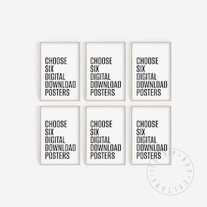 Set of 6 Posters Hip Hop Digital Download Posters You Pick Six Posters Personalized Hip Hop Prints Custom Rap Posters 90s Rap 90s Hip Hop
