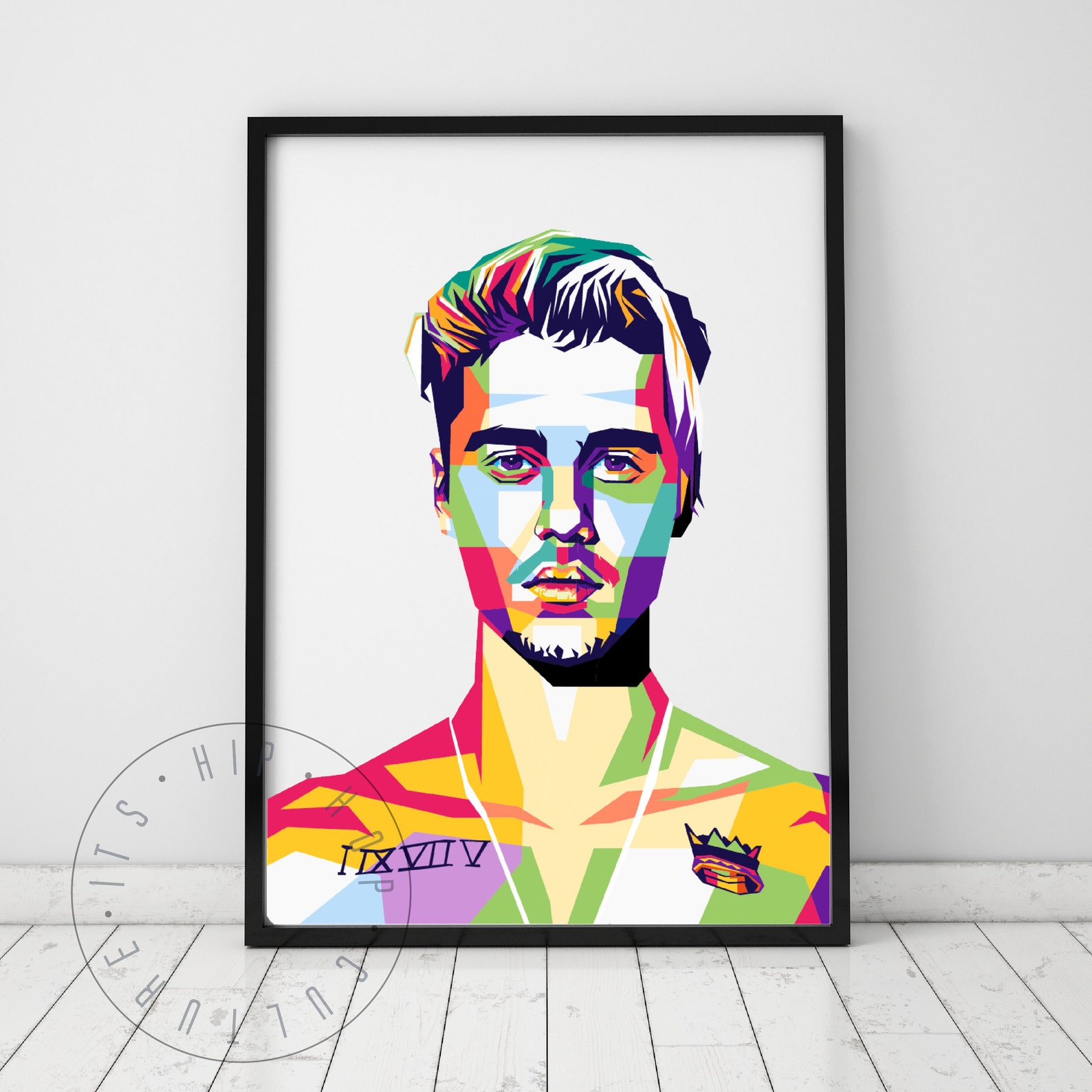 Rapper Pop Art Portrait Poster Abstract Hip Hop Art Rapper Poster Hip ...