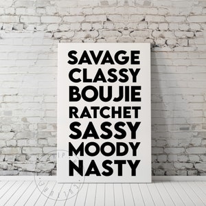 Soy un salvaje rap letras cartel impresión hip hop canción rap hogar decoración rapero cartel hip hop cartel rap amantes hip hop amantes rapero amantes impresión