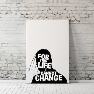 Rapper Portrait Poster Print Hip Hop Quote Rap Lyrics Old School Rap Home Decor Rapper Poster Hip Hop Art Print Gangsta Rap Poster Rap Lyric
