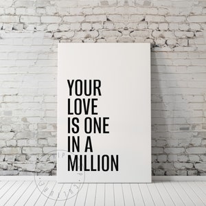 One In A Million Rap Lyrics Poster Print Hip Hop Song Old School Rap Home Decor Rapper Poster Hip Hop Poster Rap Lovers Hip Hop Lovers Print
