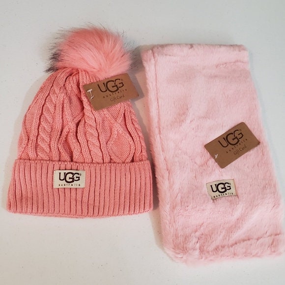Baby ugg hotsell hat and scarf