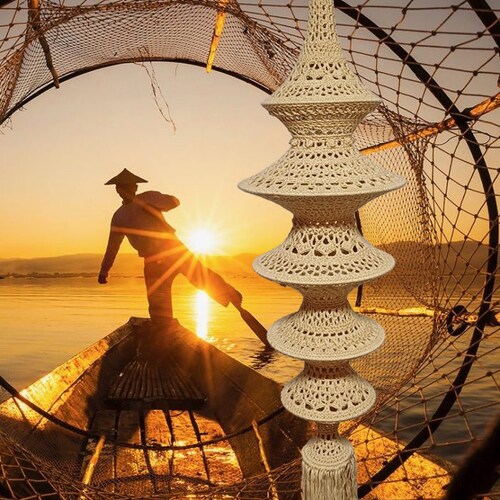 Patron au crochet : Lampe Fischerman « Toer D'Ajour » résille/piège