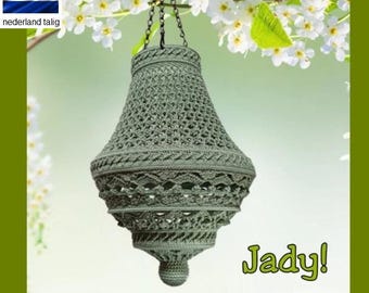 Patrón de ganchillo para lámpara de araña "Jady"