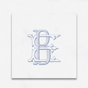 BE EB Intertwined Wedding Monogram (Digital Download)