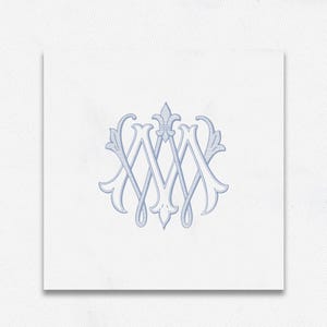 Ornate WM-MW Wedding Monogram: Custom Logo (Digital Download)