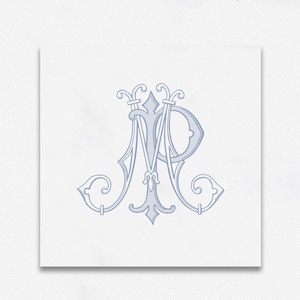 MP-PM Ornate Wedding Monogram Logo (Digital Download)
