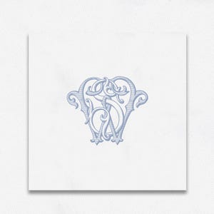 Ornate WS-SW Intertwined Monogram: Wedding Logo (Digital Download)