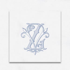 ZV - VZ monogram, custom monogram, wedding monogram, handmade, wedding logo,  ornate monogram, intertwined, wedding desing, digital download