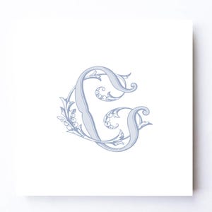 Ornate C-C Intertwined Wedding Monogram (Digital Download)