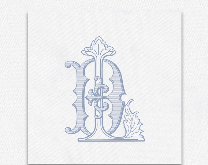 Custom Interlocking DL LD Wedding Monogram Logo Printable Digital ...