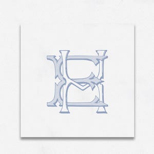 EH-HE monogram, custom monogram, wedding monogram, handmade, wedding logo,  ornate monogram, intertwined, wedding desing, digital download