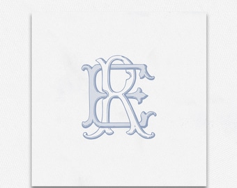 Vintage ER/RE Intertwined Wedding Monogram (Digital Download)
