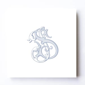 Vintage SJ-JS Wedding Monogram: Intertwined Initial Design (Digital Download)