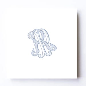 RP/PR Intertwined Wedding Monogram: Ornate Custom Design (Digital Download)