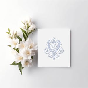 Vintage VA/AV Intertwined Wedding Louis Monogram (Digital Download) image 2