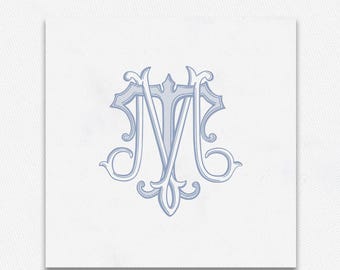 Ornate TM Intertwined Wedding Monogram (Digital Download)