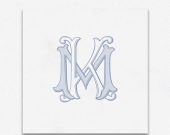MK-KM Wedding Monogram, Vintage Monogram, Wedding Monogram, Handmade, Wedding Logo, intertwined, wedding desing, digital download