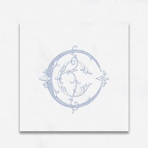 Ornate C-C Intertwined Wedding Monogram (Digital Download)