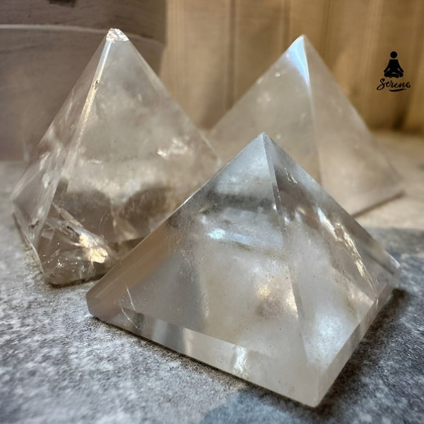 Natürliche Bergkristall Pyramide - Klasse A raue Bergkristall Orgon EMF Schutz Pyramide Heilung Energie Meditation spirituelle Wohnkultur