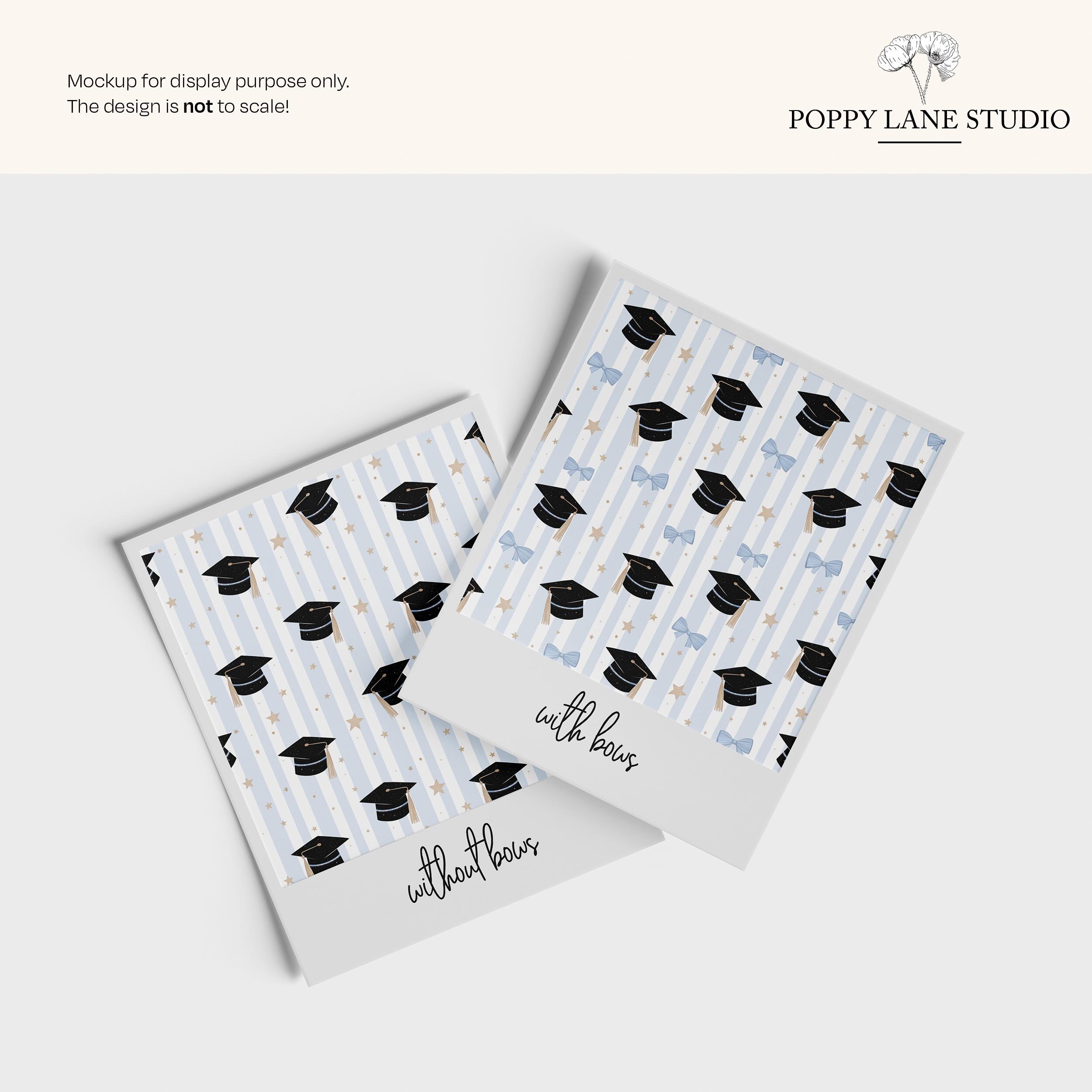 Blue Graduation Cap Seamless Pattern, Graduation Seamless File, Baby ...