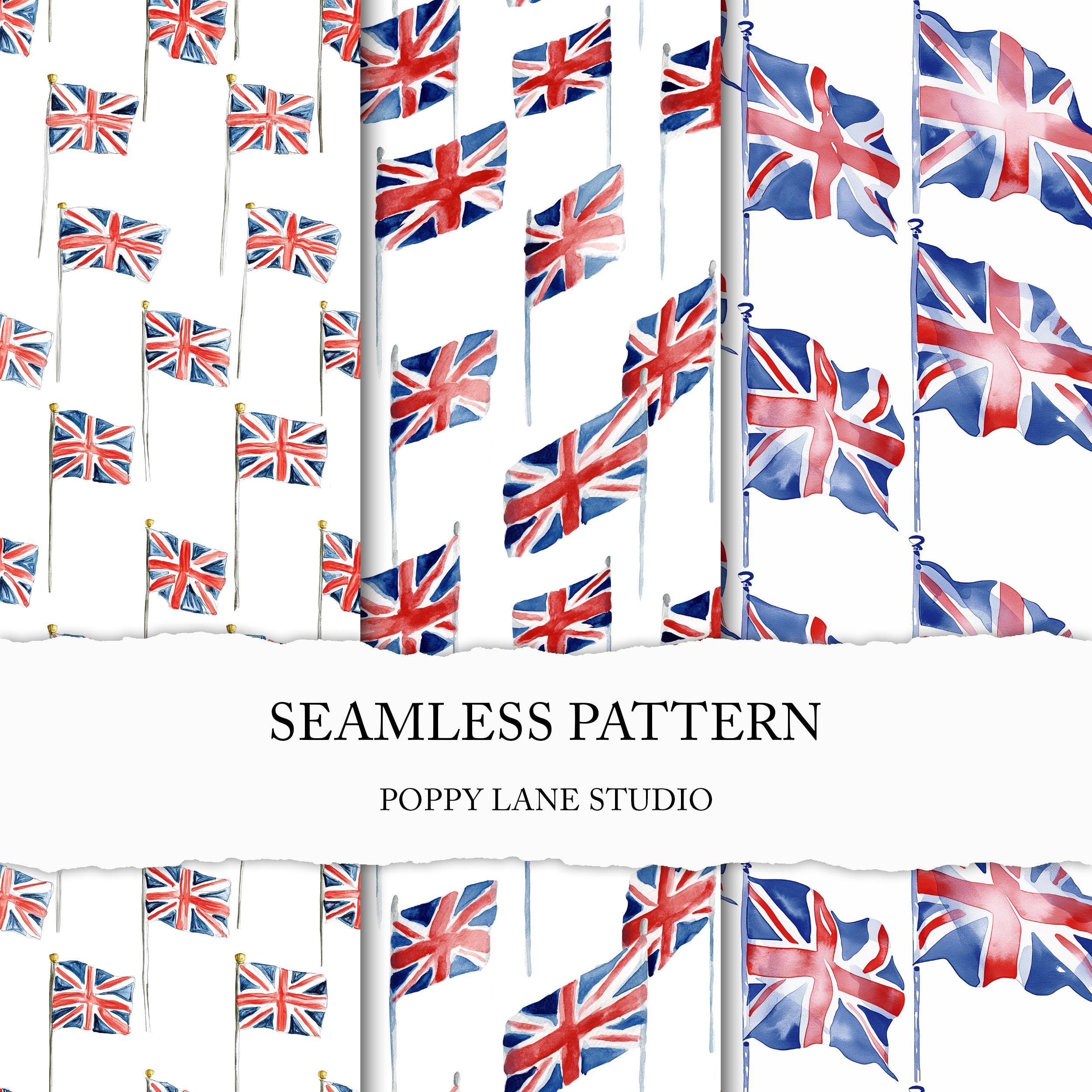Seamless Union Jack Background, Seamless UK Pattern, Seamless British ...