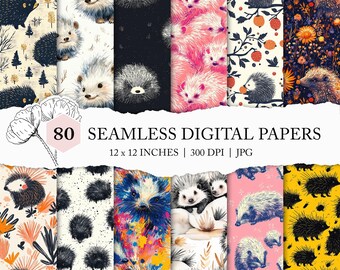 seamless porcupine pattern, porcupine background, porcupine printable paper, African animal pattern, porcupine digital paper, commercial use