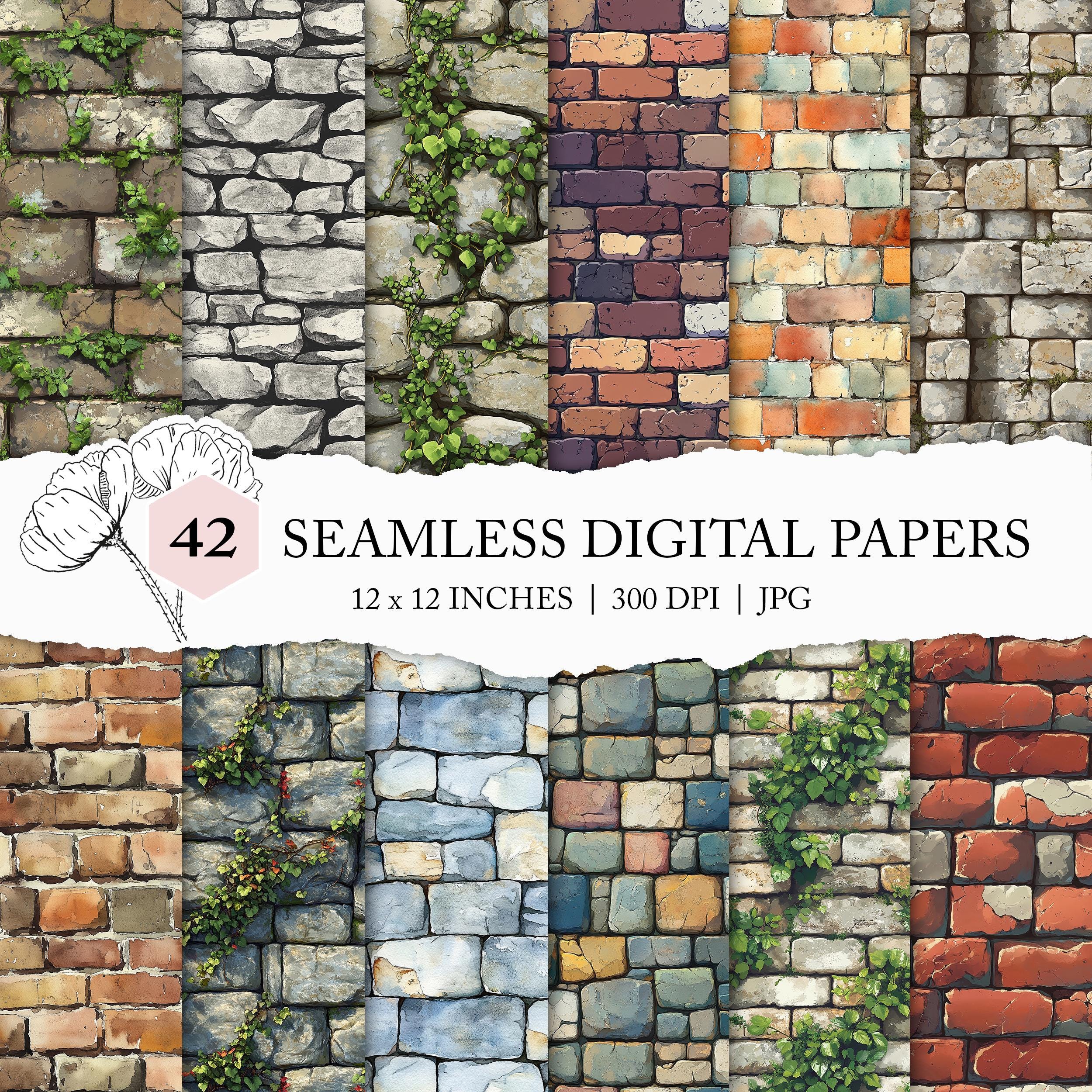 Seamless Stone Wall Pattern, Stone Wall Background, Castle Wall ...