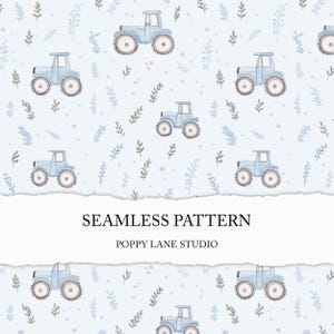 seamless tractor pattern, cute tractor background, printable fabric pattern, cute farm design for kids, tractor digital paper, kids seamless