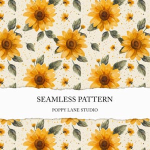 motif tournesol sans couture, joli fond tournesol, motif en tissu tournesol, papier de scrapbooking tournesol, motif récolte, automne sans couture