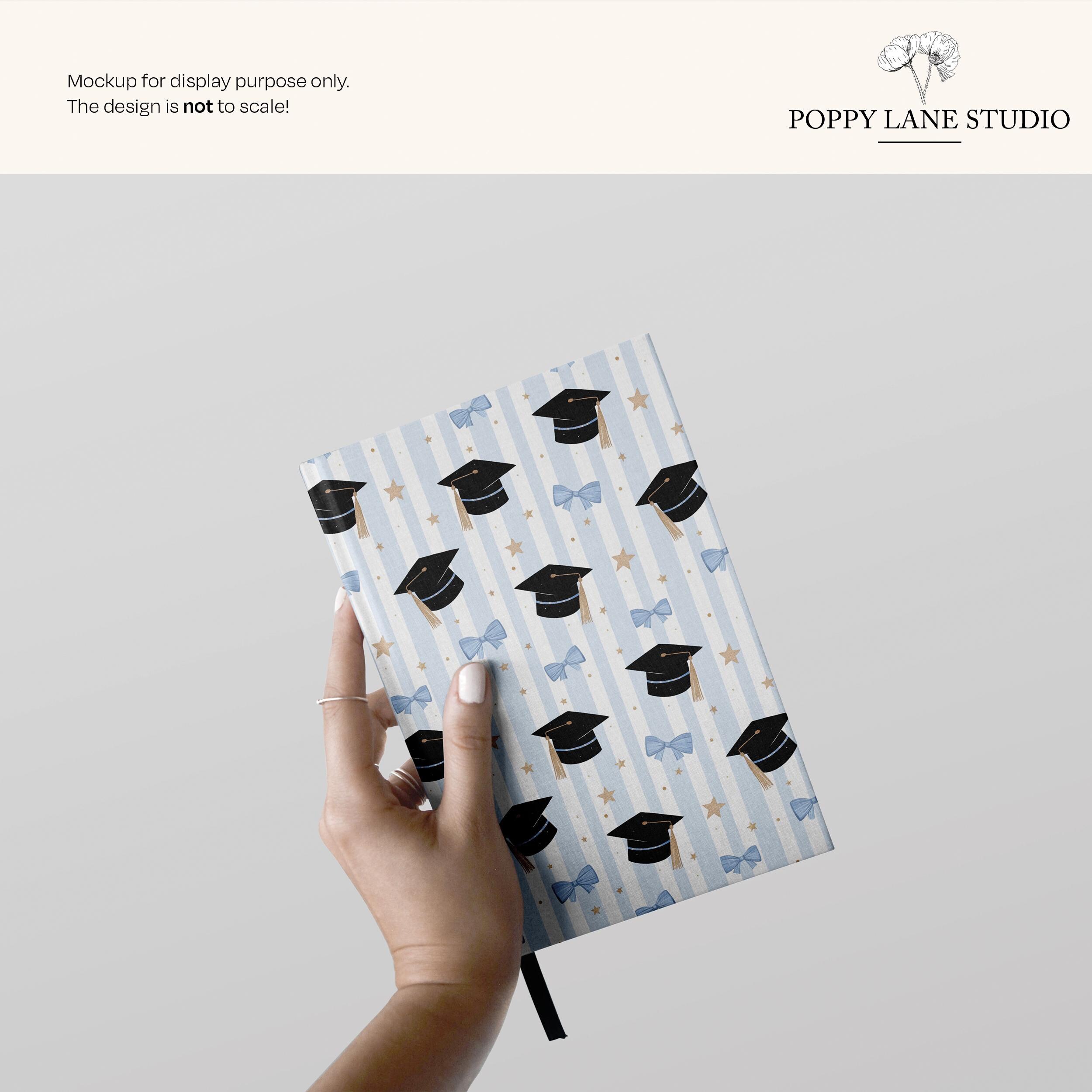 Blue Graduation Cap Seamless Pattern, Graduation Seamless File, Baby ...